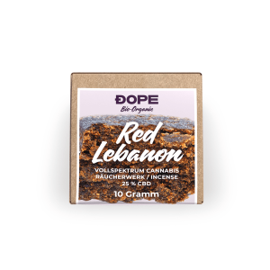 Dope Räucherharz Bio Red Lebanon 25% CBD 10g
